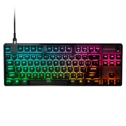 Steelseries Apex 9 Tkl - Tastatur - Bakgrunnsbelyst - Usb - Amerikansk Engelsk - Tastsvitsj: Steelseries Linear Optipoint Optical (Swappable) Steelseries Apex 9 Tkl - Tastatur - Bakgrunnsbelyst - Usb - Amerikansk Engelsk - Tastsvitsj: Steelseries Linear Optipoint Optical (Swappable)