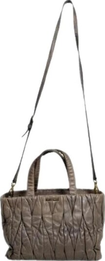 Miu Miu Pre owned Dame Pre owned Grå ONE SIZE,