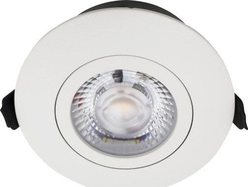 Nordtronic Low Profile Flexible downlight Ø8,3 cm DTW hvit