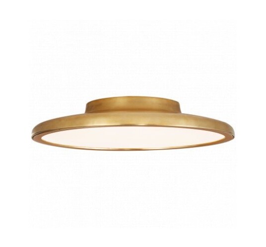 Dot 13" Flush Mount Natural Brass