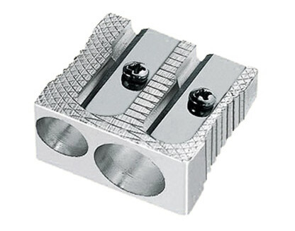 M+R Dobbel Blyantspisser metal