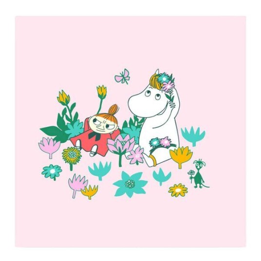 Moomin   Mummi servietter 33x33 cm 20 stk Snorkfrøken og Lille My rosa