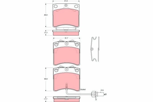 Bremseklosser TRW GDB1368 Bremseklosser TRW GDB1368