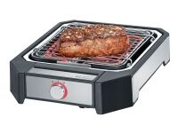 Severin PG 8545 Steakboard - Utegrill - elektrisk - 587 kvadratcentimeter - svart / børstet rustfritt stål Severin PG 8545 Steakboard - Utegrill - elektrisk - 587 kvadratcentimeter - svart / børstet rustfritt stål
