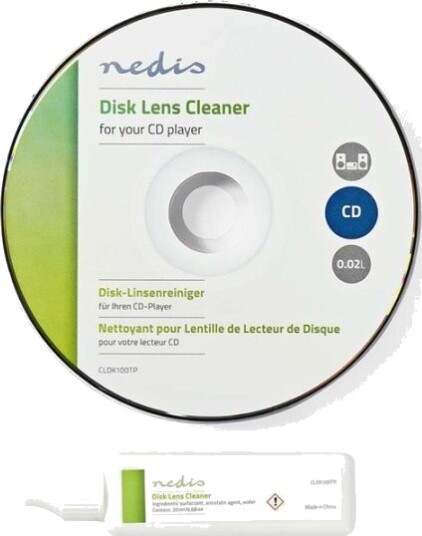 Nedis Disc Lens Cleaner Rengjørings disc 20 ml CD spiller