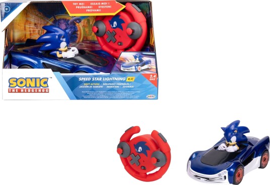 Sonic Speed Star Lightning Radiostyrt Driftebil med LED-lys Sonic Speed Star Lightning Radiostyrt Driftebil med LED-lys