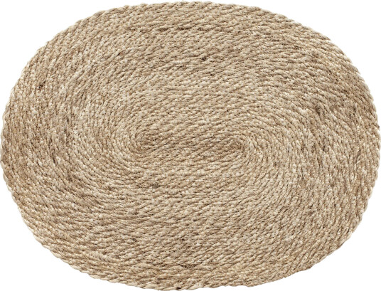 Dixie Elin spisebrikke twist oval Natur grå Dixie Elin spisebrikke twist oval Natur grå