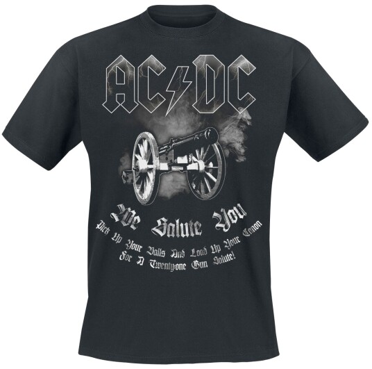 AC/DC T-skjorte We Salute You S til 4XL Herrer svart