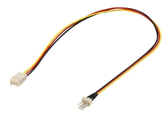Pro Forlengelseskabel for vifte 30 cm 3-Pin Svart