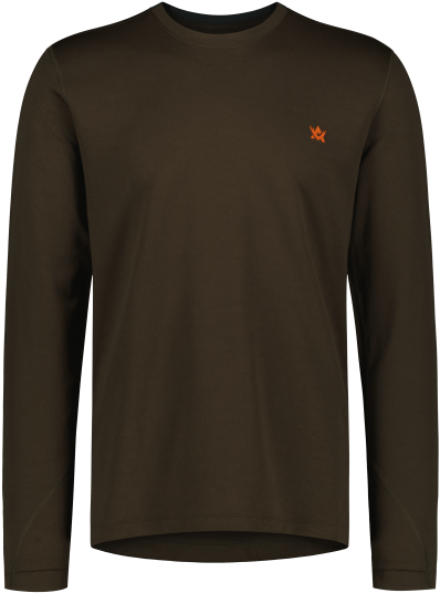 Alaska 1795 M"s CoolDry LS T Shirt Brown Brown L