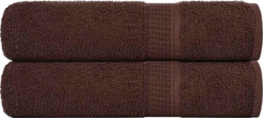 vidaXL Badehåndklær FROGN 2 stk brun 100x150 cm 360 gsm vidaXL Badehåndklær FROGN 2 stk brun 100x150 cm 360 gsm
