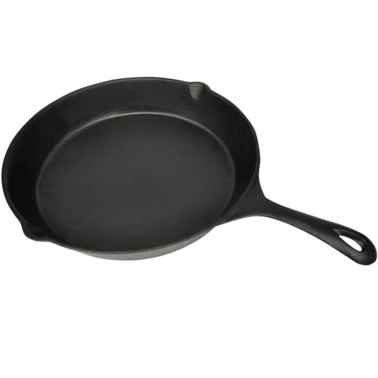vidaXL Grillstekepanne i støpejern 30 cm rund