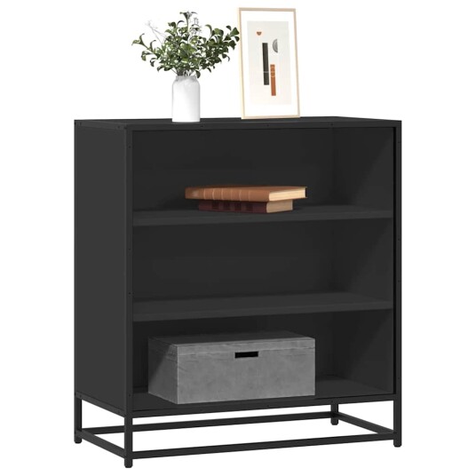Skjenk svart 68x35x76 cm konstruert tre og metall 8721102840333