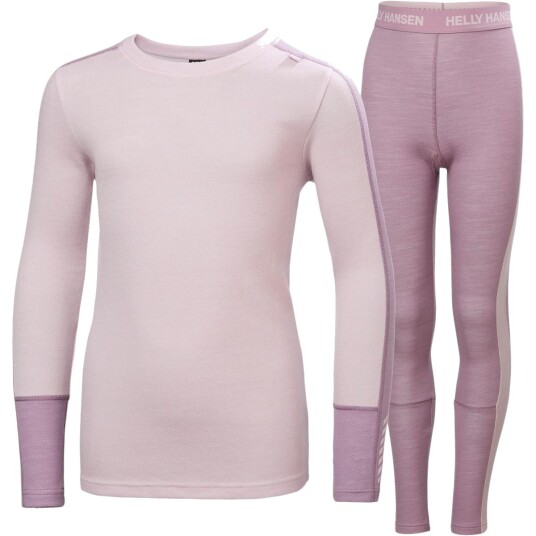 Helly Hansen Jr Lifa Merino Ullsett Lilla 152 - Fukttransport og Varme