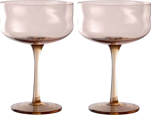Paveau Swirl Coupe cocktail glass 26 cl 2 stk Glow Paveau Swirl Coupe cocktail glass 26 cl 2 stk Glow