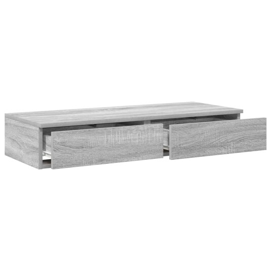 Sengeskuffer Grå Sonoma 80x36,5x16,5 cm Konstruert Tre