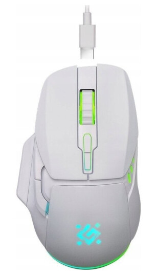Defender Stix Gm-009 Trådløs Mus Optisk 3200Dpi Hvit Rgb Batteri 7 Knapper Gaming Klikkfri Lydløs Defender Stix Gm-009 Trådløs Mus Optisk 3200Dpi Hvit Rgb Batteri 7 Knapper Gaming Klikkfri Lydløs