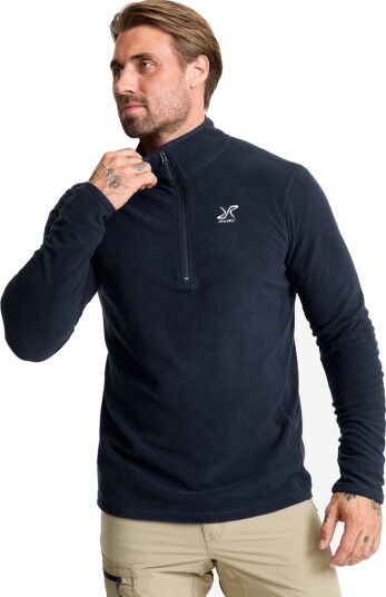 Revolutionrace Herre Overdeler Fleece & midlayers Hiker Half zip Fleece Herre Deep Navy 4XL