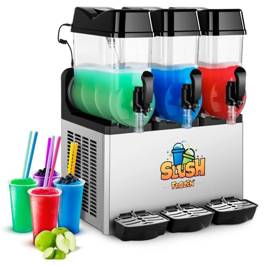 Royal Catering Slushmaskin - 3 x 12 Liter - LED 10011022