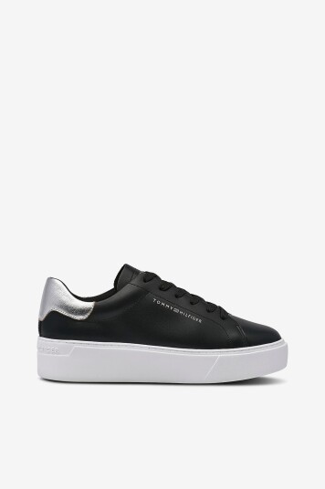Tommy Hilfiger Joggesko Essential Platform Court Svart