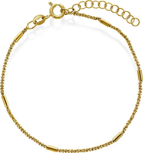 Pan Jewelry Armbånd i 925 forgylt sølv 1,4 mm