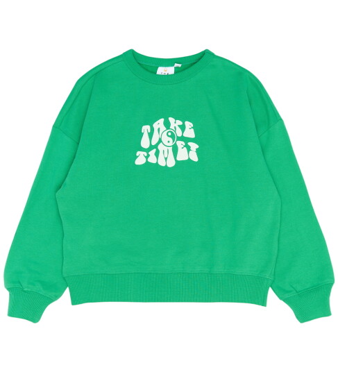 The New Tnphyliss Os Sweatshirt Green 122/128