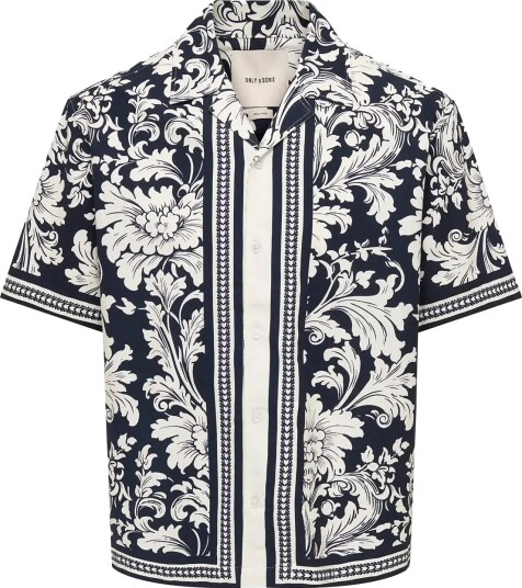 ONLY & SONS Onsnero Rlx Resort Ss Shirt Black XS