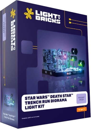 Light My Bricks Star Wars Death Star Trench lyssett