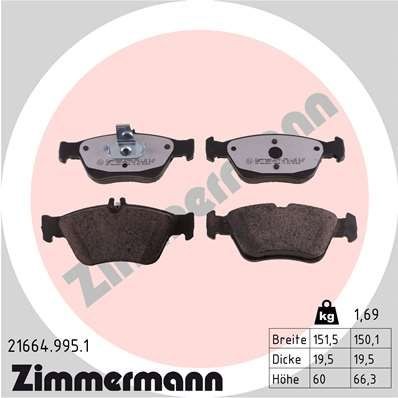 Bremseklosser ZIMMERMANN 21664.995.1