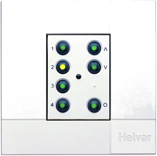 Helvar 125200 Panel 7 Knapp, 4 Scener