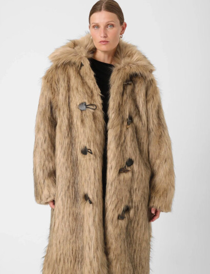 Soaked in Luxury Slfurly Coat - Beige - S Soaked in Luxury Slfurly Coat - Beige - S