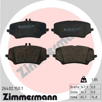 Bremseklosser ZIMMERMANN 26402.150.1