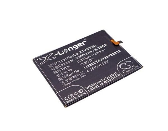 ZTE Blade X7 batteri (2200 mAh 3.8 V, Sort)