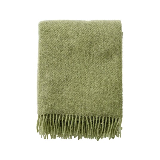 Klippan Yllefabrik Gotland ullpledd 130x200 cm Pear