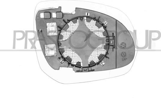 Speilglass, ytterspeil PRASCO CI7057525