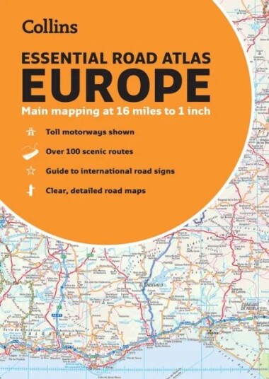 Collins Essential Road Atlas Europe Av Collins Maps