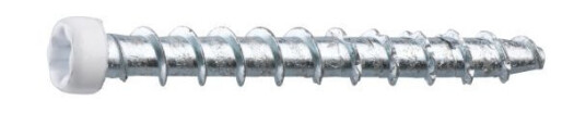 Grabber CTX40VITC Betongskrue for lister og sokler 4,5 x 40 mm, hvit 100-pakning