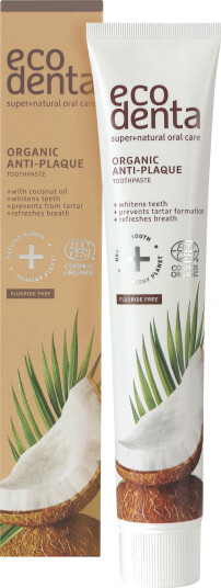 Ecodenta Tannkrem M. Kokosolje Uten Fluor - 75 ml Ecodenta Tannkrem M. Kokosolje Uten Fluor - 75 ml