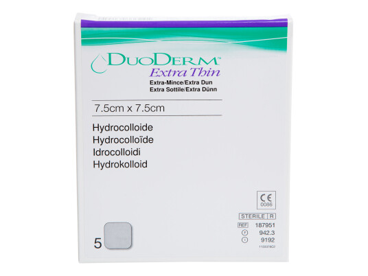 Duoderm Ekstra tynn bandasje 75x75 cm 5 stk. Duoderm Ekstra tynn bandasje 75x75 cm 5 stk.