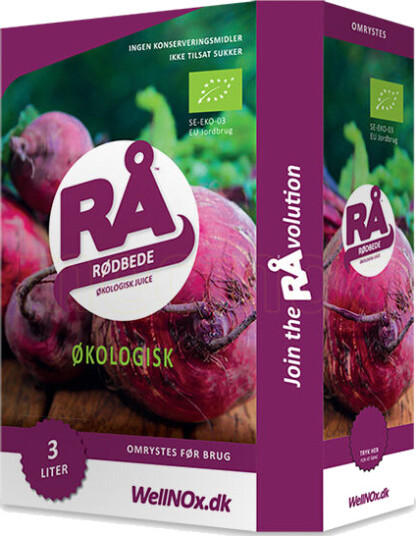 WellNOx RÅ Rødbede Juice Råpresset Bag in Box 3 Liter