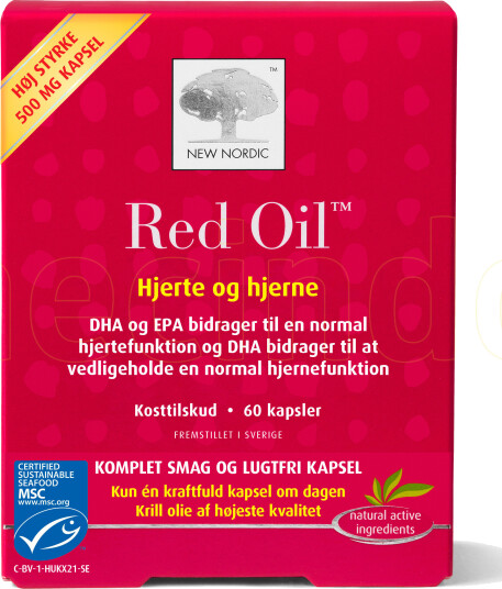 New Nordic Red Oil Omega 3 Krill Olje 60 Kapslar New Nordic Red Oil Omega 3 Krill Olje 60 Kapslar