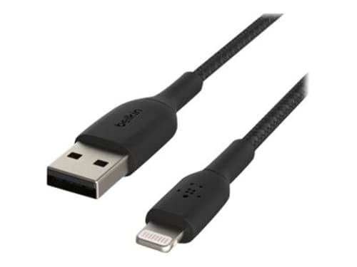Belkin Boost Charge 3m USB-A til Lightning Kabel Svart