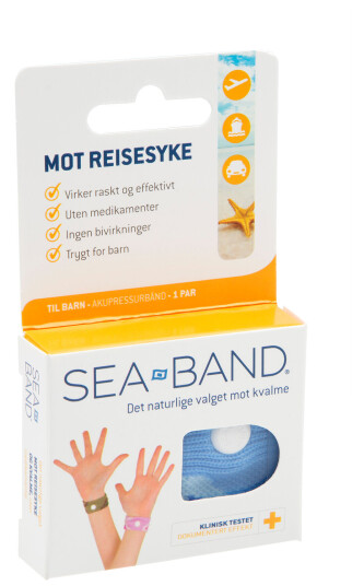 Sea Band Akupressurarmbånd barn assorterte farger 1 par