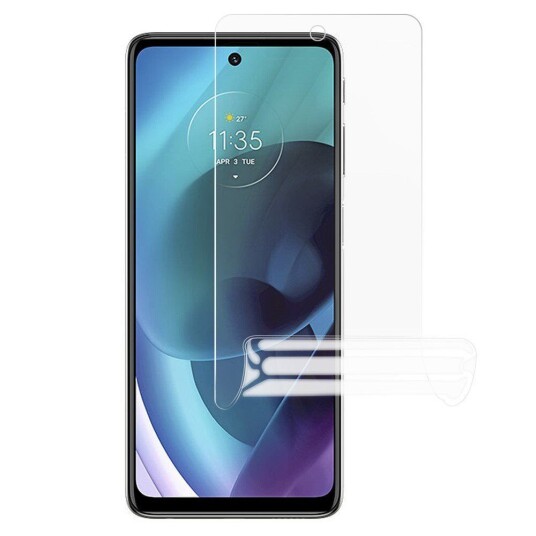 INCOVER Motorola Moto G51 Full-Fit Skjermbeskytter - Gjennomsiktig