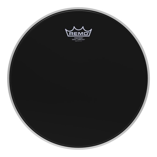 Remo Ps-0413-Mp- Pinstripe Ebony Crimplock Tenor Drumhead, 13"