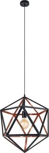 Eglo Embleton 1 Pendel E27 Ø460 Sort/Kobber