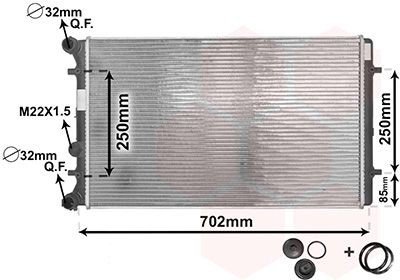 Radiator VAN WEZEL 03002129