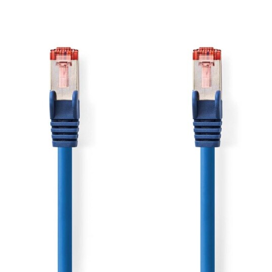 Nedis CAT6 Nettverkskabel | RJ45 Han | RJ45 Han | S/FTP | 2.00 m | Rund | LSZH | Blå | Label