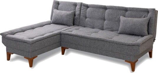 Hunterville Sovesofa med Sjeselong 4 seter Mørkegrå Hunterville Sovesofa med Sjeselong 4 seter Mørkegrå