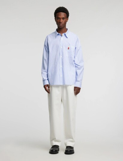 Annarr Anrvolund Poplin Charlie Brown Shirt Ls White L